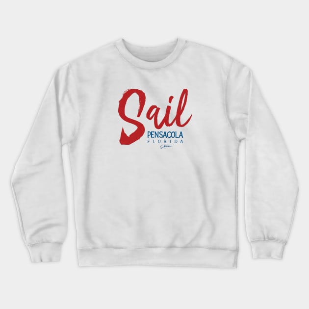 Sail: Pensacola, Florida Crewneck Sweatshirt by jcombs